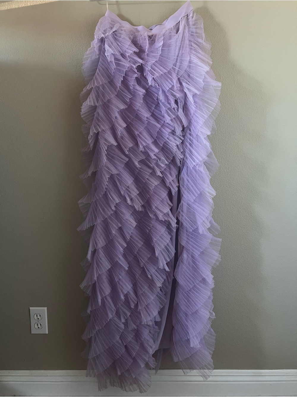 AKIRA Drinks On You Tulle Layered Maxi Skirt